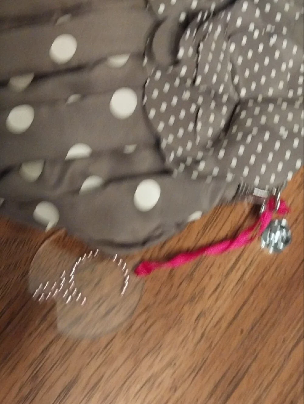 Camomilla MILANO Italy Brown With Polka Dot Floral Clutch